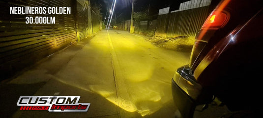 Luces LED | 3000k Amarillo Dorado | 30.000lm 2 años de garantía - Custom Imports Chile